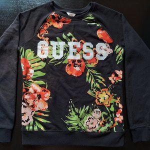 GUESS Black Floral Sweatshirt